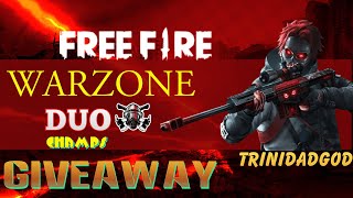 ️️Garena Free Fire: WARZONE DUO test stream #1080p #freefirelive #giveaway