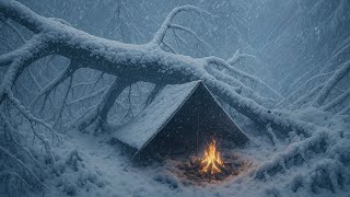 Caught in a -21°C Heavy Snowstorm | How NOT to Freeze to Death! | Extreme Winter Survival camp