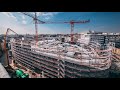 Construction site time lapse shopping mall  palais vest recklinghausen