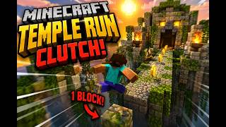 Minecraft Temple Run Clutch… I Survived on 1 Heart 😱 screenshot 3