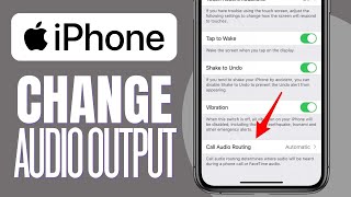 How To Change iPhone Audio Output 2023 EASY
