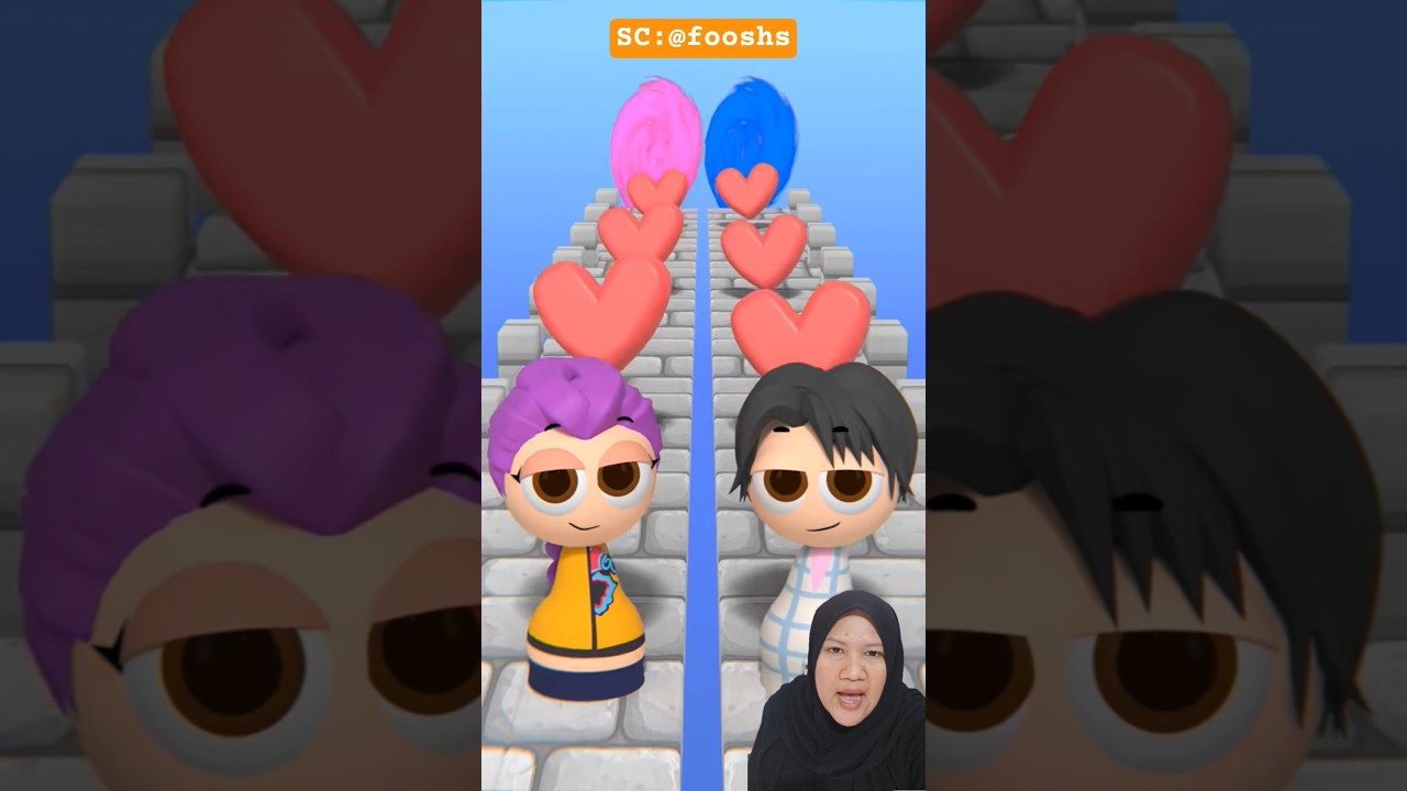 LoveRun Bersama Rumi dan Jinu 💜 | fooshs #kpopdemonhunters #rumi #jinu #huntrix #sajaboys #mira