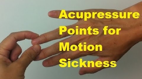 Acupressure Points for Motion Sickness and Nausea - Massage Monday 244