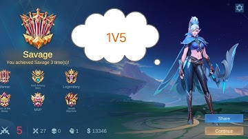 Miya 1v5 Savage 🔥 | Best Marksman Gameplay MLBB 