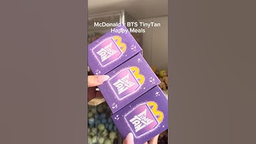 McDonald x BTS Tinytan Happy Meals unboxing! #unboxing #bts #btsmeal #tinytan #mcdonalds #fyp #asmr