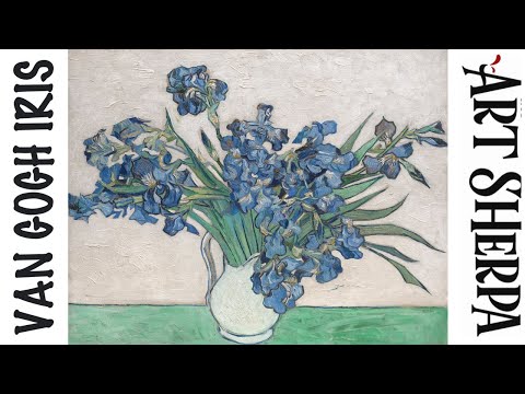 Irises, by Vincent Van Gogh  How to paint acrylics for beginners: Paint Night at Home
