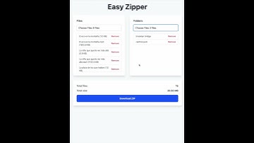 EasyZipper | Browser-Based ZIP Compression Demo