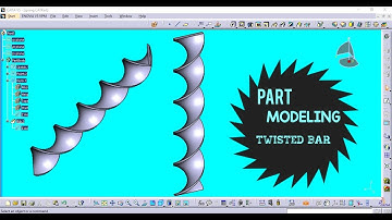 Twisted bar in catia part modeling | Generative shape design.