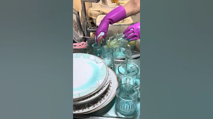 Relaxing Dishwashing ASMR |ZenDishes #cleaning #cleantok#relaxing #short #shortvideo #shortsvideo