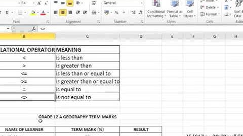 07 Using Relational Operators in Simple IF Functions