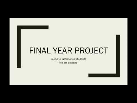 How to Write a Proposal in Final Year Project