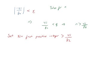A proof of a messy sequence converging using the epsilon definition