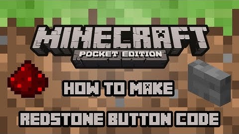 Tutorial #1 | Redstone Button Code in Minecraft PE