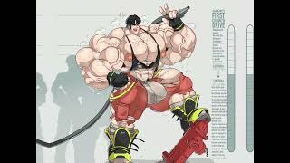 A Determined Firefighter Muscle Growth Drive