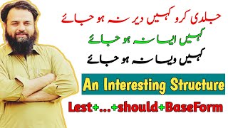 Download lagu The 'lest... should' structure in English | English Grammar: Using 'Lest' | Avoiding undesirable ...