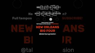 New Orleans Big Four │ Drum Tutorial │ Sheet Music + Play-Along | 120 BPM  #Shorts