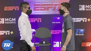 Emanuel Navarrete and Ruban Villa Faceoff before World Title Fight Friday on ESPN