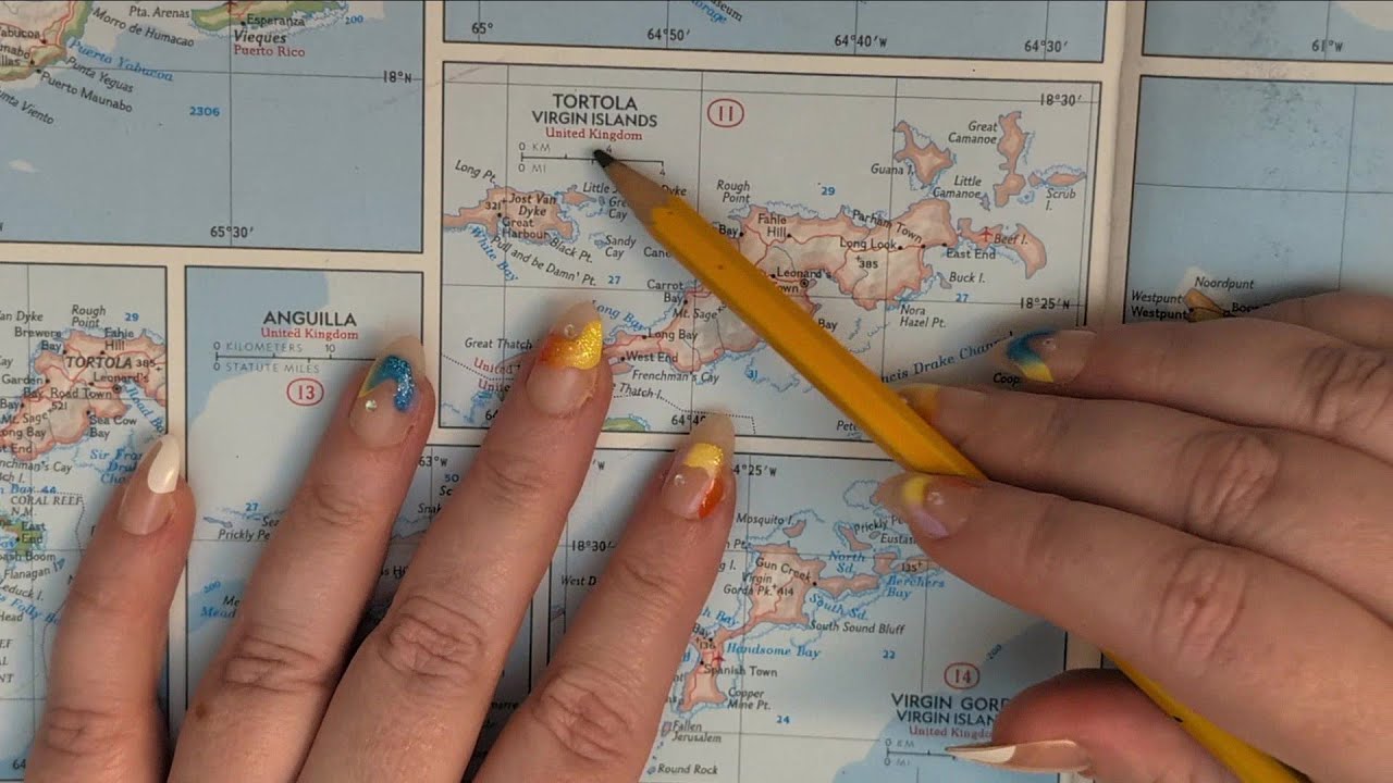 ASMR ~ British Virgin Islands History & Geography ~ Soft Spoken Map Tracing Google Earth