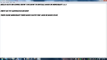 How to install minecraft mods 1.6.4