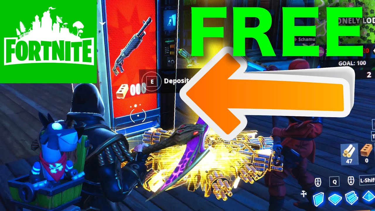 fortnite season 8 glitch free weapons - free vending machine locations fortnite season 8