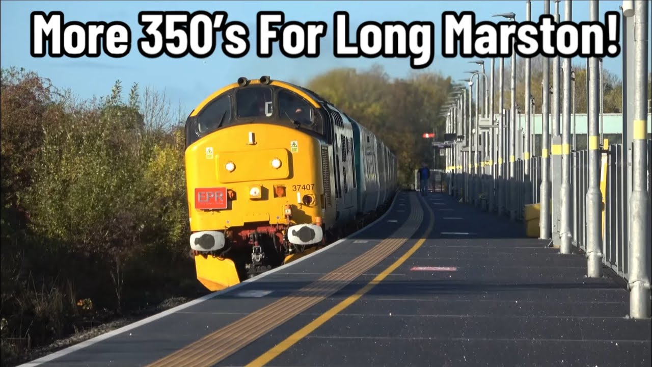 Trains at Cheltenham Spa & Worcestershire Parkway | 37407 BREAKS The SILENCE! | 68007 & 005 To Crewe