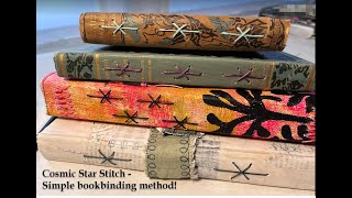 Cosmic Star Bookbinding Stitch Tutorial