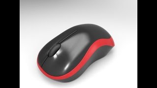 Rhinoceros 5 Surface Modelling Logitech M185 Mouse + Keyshot 5 Render