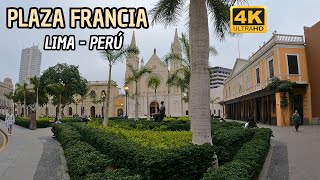 Así luce la Plaza Francia | Lima Perú 2024 | 4K