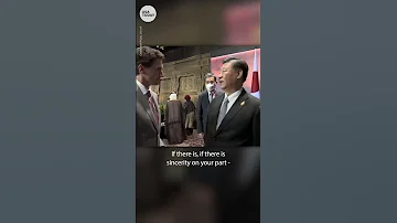 Chinese President Xi Jinping confronts Justin Trudeau at G20 | USA TODAY #Shorts