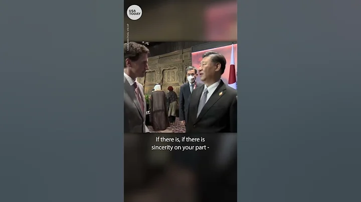 Chinese President Xi Jinping confronts Justin Trudeau at G20 | USA TODAY #Shorts - 天天要闻