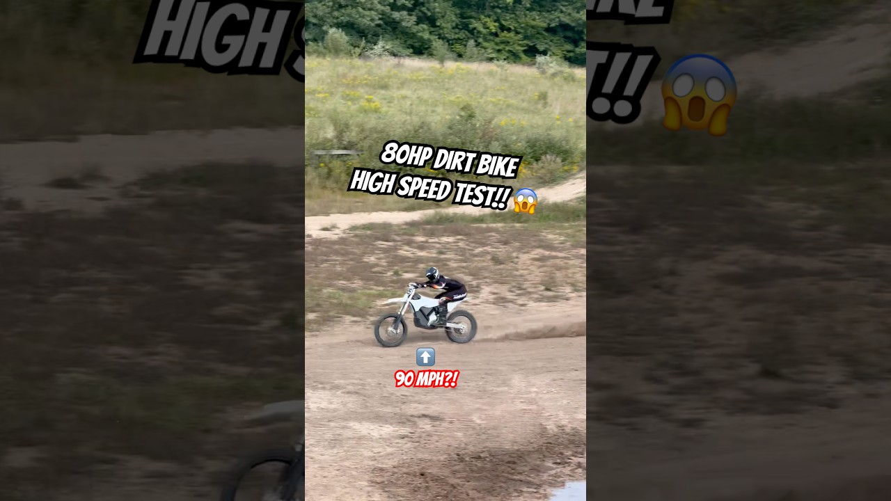Speed test on world’s most powerful electric dirt bike 😱