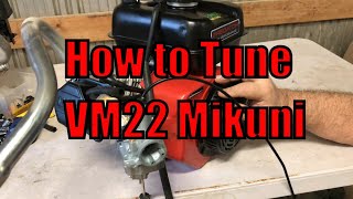 How to Tune VM22 Mikuni Clone Carburetor Predator 224 Build 212 Mini Bike Go Kart VM-22 Carb Install