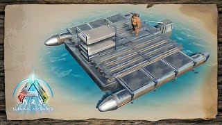 Building my motorboat in ARK Ascended