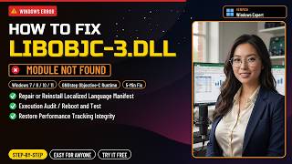 Fix libobjc-3.dll Missing Error!
