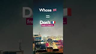 French and English words : Whose = dont. Learn French along. #shorts #learnfrench #francais #french