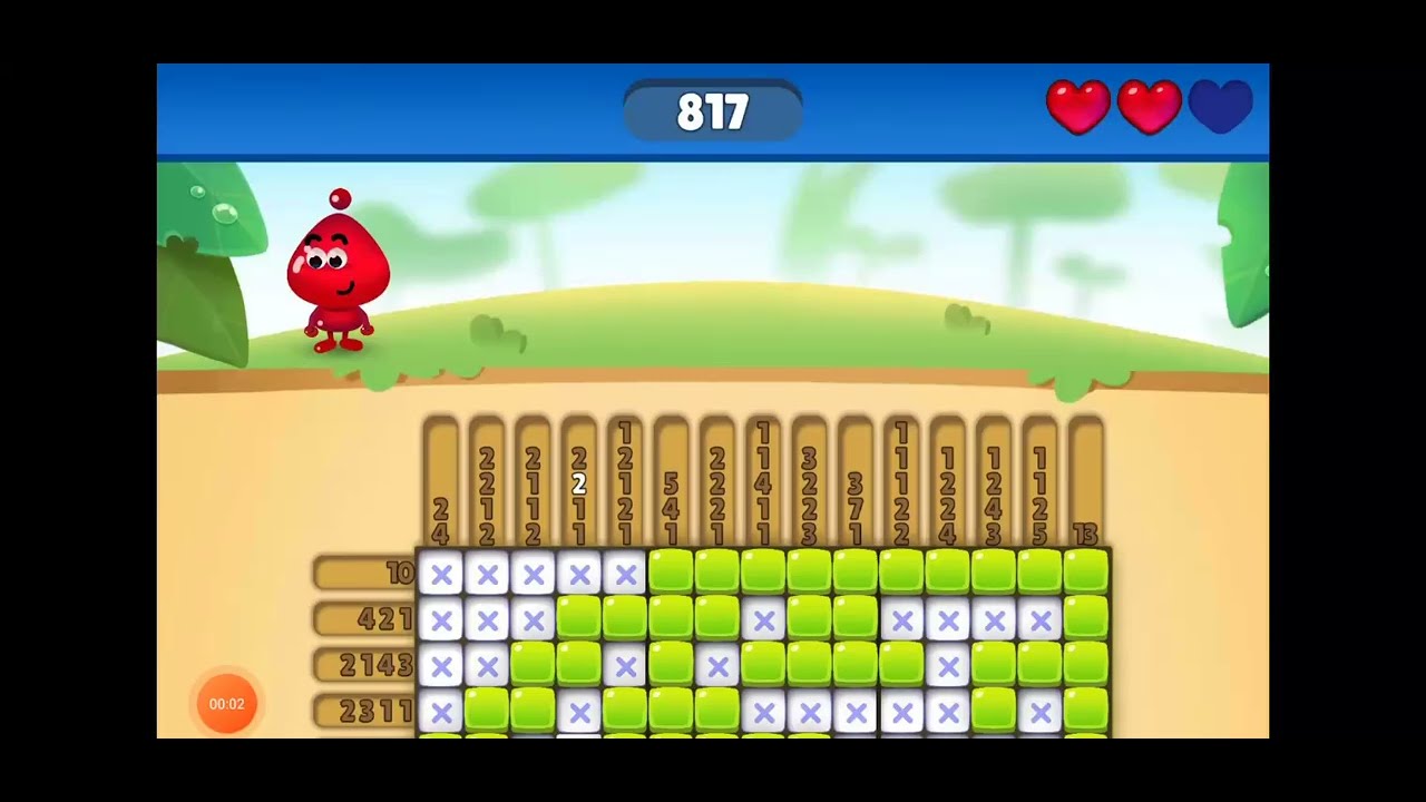 Nono Crossing Level 817 Picture Nonogram - YouTube