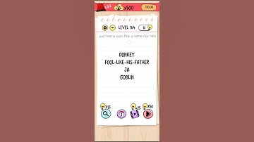 level 164 brain test walkthrough|Just had a son.pick a name for him.