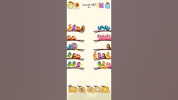 bird sort color game level 457 #birdsortcolor #games #gameartdesign #gamedesign #gameplay