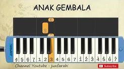 not pianika aku adalah anak gembala - tutorial belajar pianika lagu anak - not angka anak gembala  - Durasi: 1:00. 