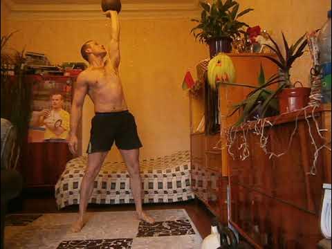 Подъем Знаменского с гирей