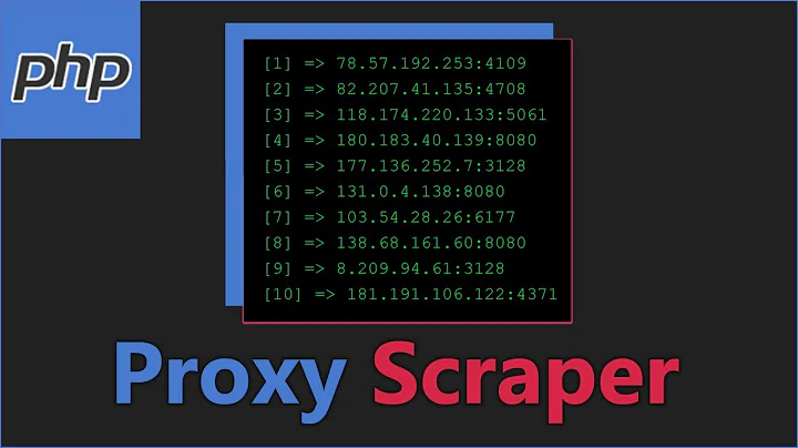 PHP Proxy Scraper Tutorial Using CURL and Regular Expressions