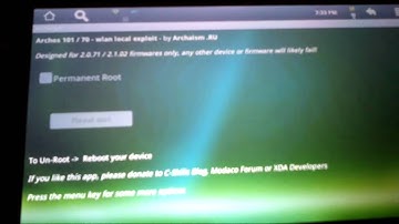 Root Archos 101 / Archos 70 newest firmware 2.1.08