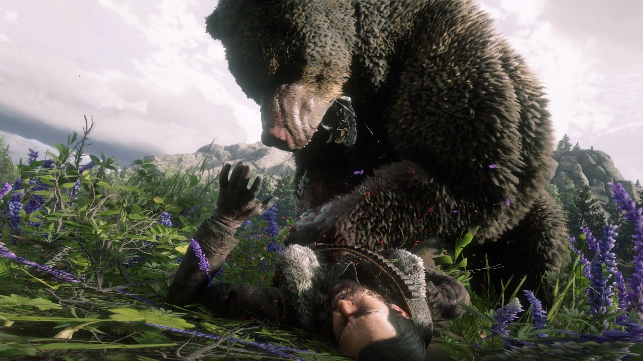 Red Dead Redemption 2 PC 4K Fighting BEARS! MAX Settings 🔥 RTX™ 2080 Ti ...