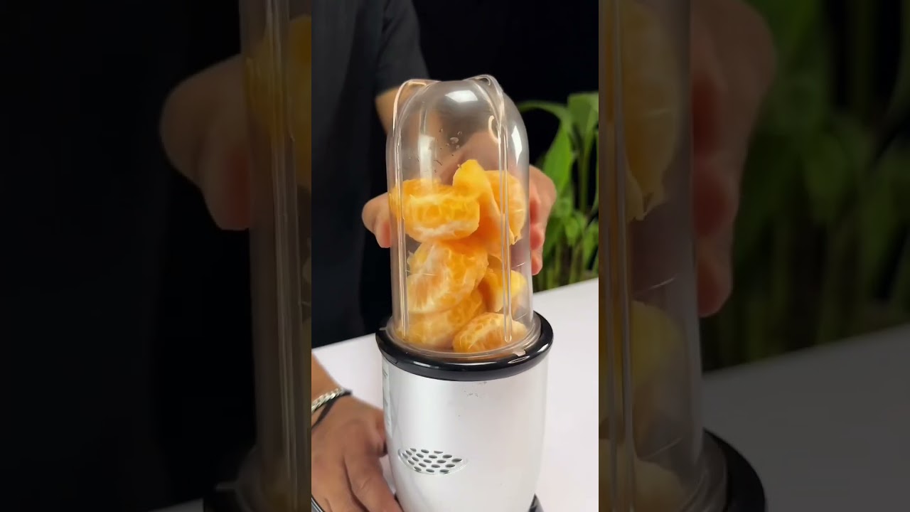 Orange + Black Grapes Juice. 