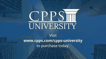 CPPS University: Workplace Violence Prevention Trainer Certification