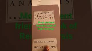 Most student friendly real analysis book #shorts