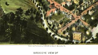 Oakland Maryland 1906 Panoramic Bird's Eye View Map 6529