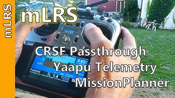mLRS: Yaapu Telemetry App and wireless Mavlink forwarding to MissionPlanner