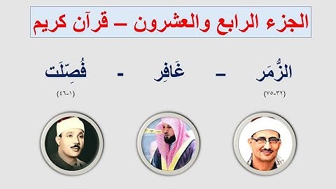 الجزء الرابع والعشرون (نخبة من القراء المتميزين) | قرآن كريم