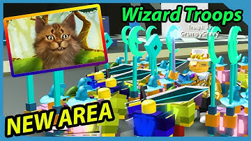 *New* Depths Area And Wizards Troops In Roblox Army Control Simulator Update!!